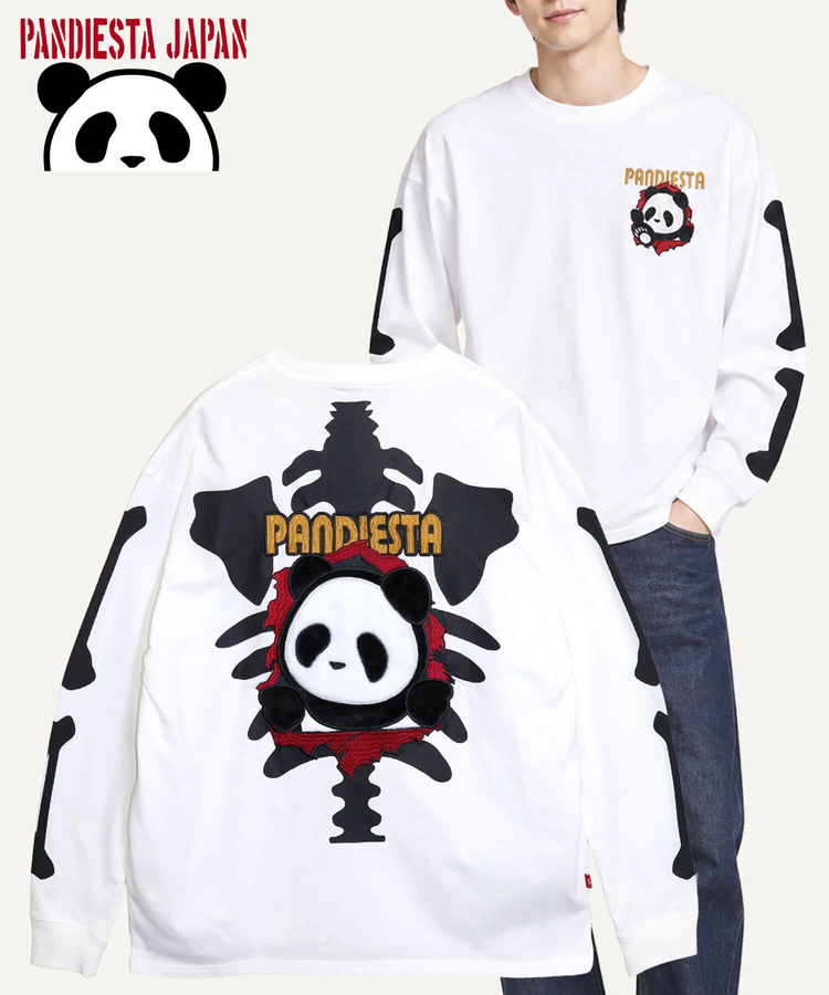 SB PANDIESTA パンダボーンズ L/S Tシャツ(536856 MENS/WOMENS