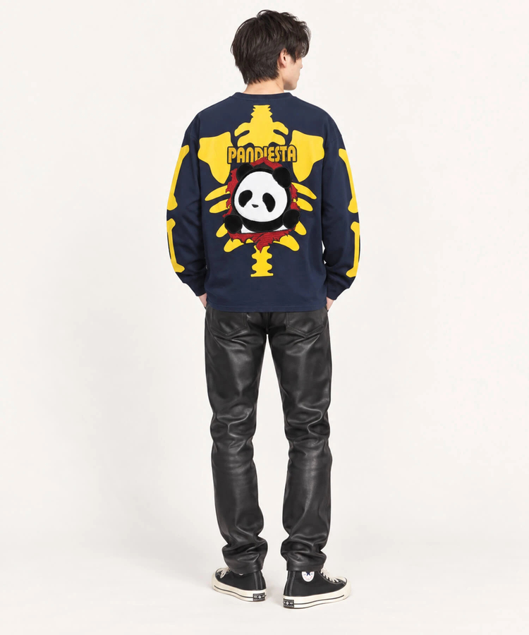 ぱんだ SB PANDIESTA パンダボーンズ L/S Tシャツ(536856 MENS/WOMENS