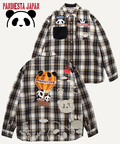 PANDIESTA(パンディエスタ) |SB PANDIESTA 空中遊覧空の旅 パンダ ネルチェック シャツ(536208 MENS/WOMENS）