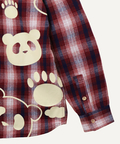 PANDIESTA(パンディエスタ) |SB PANDIESTA 空中遊覧空の旅 パンダ ネルチェック シャツ(536208 MENS/WOMENS）