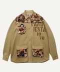 PANDIESTA(パンディエスタ) |SB PANDIESTA カモフラパンダ ミリタリー シャツ ジャケット(536209 MENS/WOMENS）