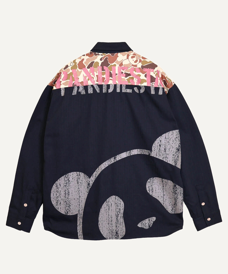 PANDIESTA(パンディエスタ) |SB PANDIESTA カモフラパンダ ミリタリー シャツ ジャケット(536209 MENS/WOMENS）