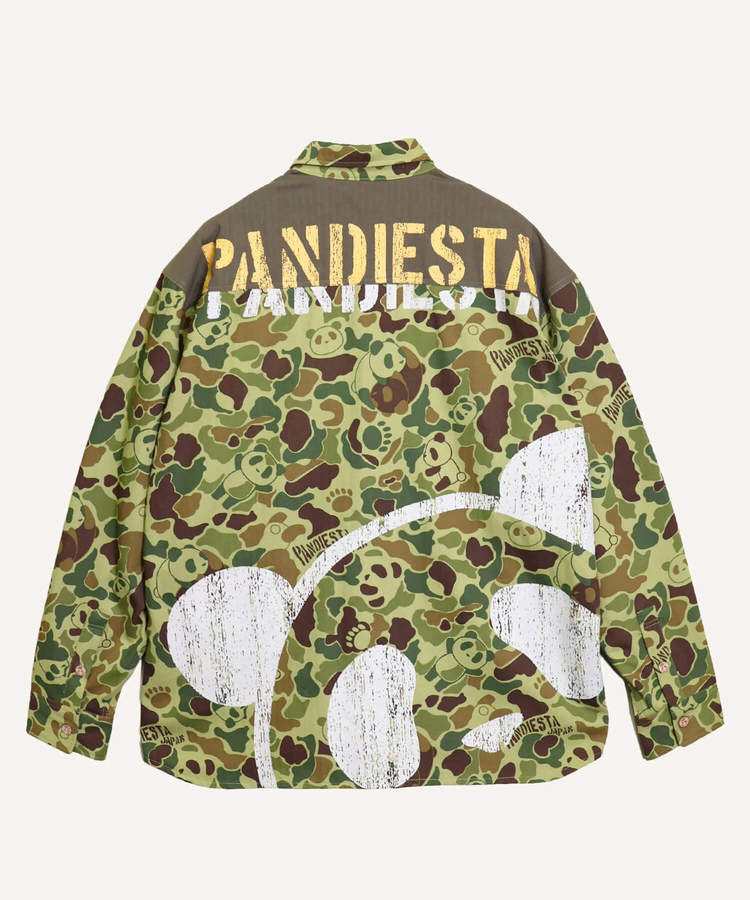 PANDIESTA(パンディエスタ) |SB PANDIESTA カモフラパンダ ミリタリー シャツ ジャケット(536209 MENS/WOMENS）