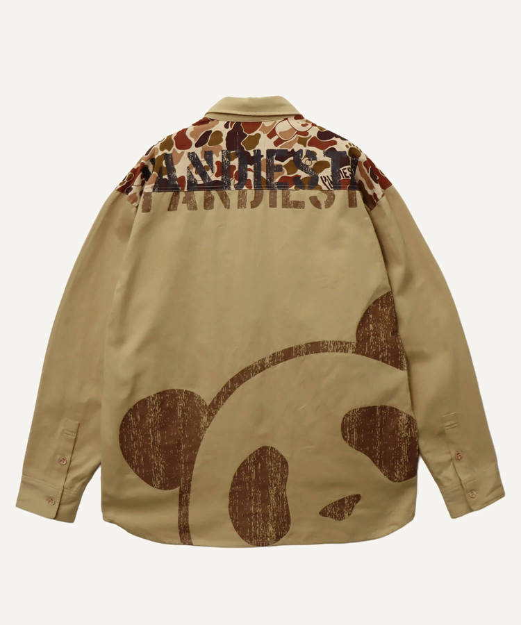 PANDIESTA(パンディエスタ) |SB PANDIESTA カモフラパンダ ミリタリー シャツ ジャケット(536209 MENS/WOMENS）