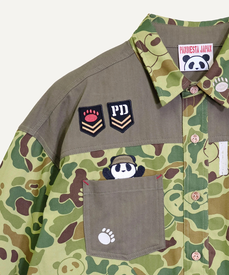 PANDIESTA(パンディエスタ) |SB PANDIESTA カモフラパンダ ミリタリー シャツ ジャケット(536209 MENS/WOMENS）