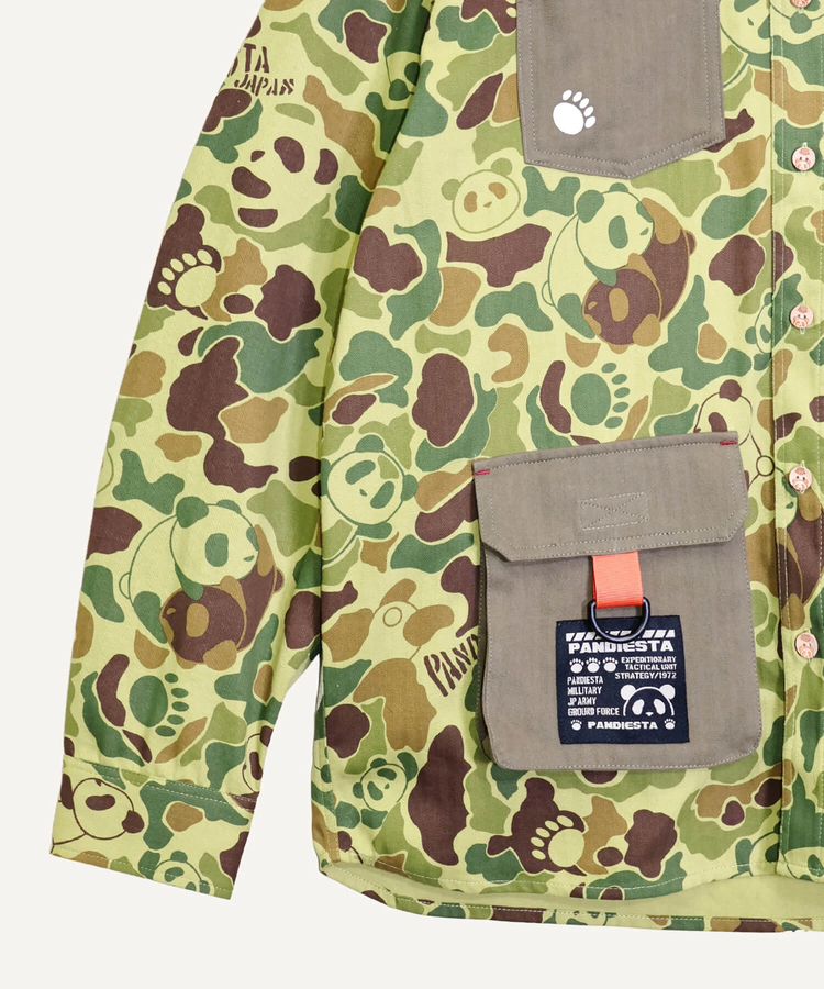 PANDIESTA(パンディエスタ) |SB PANDIESTA カモフラパンダ ミリタリー シャツ ジャケット(536209 MENS/WOMENS）