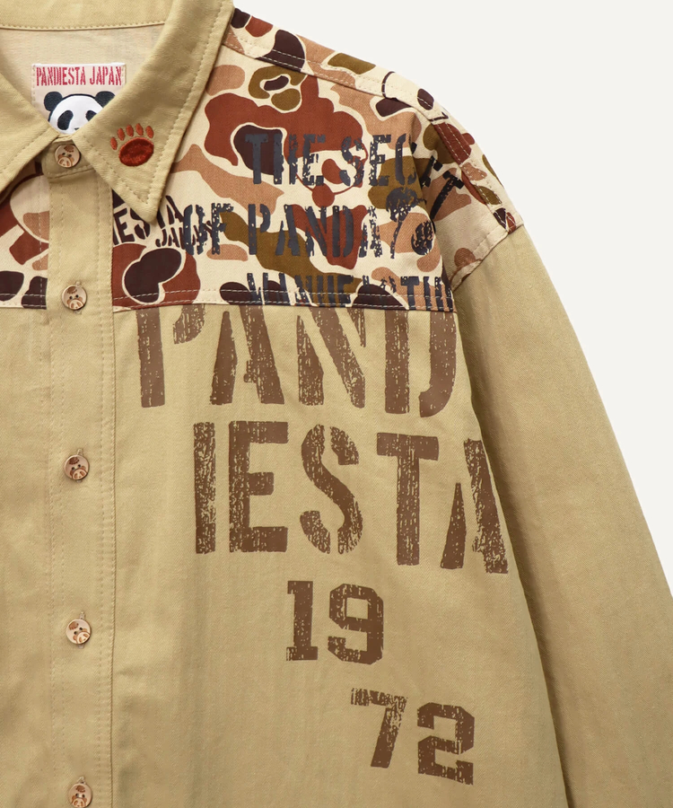 PANDIESTA(パンディエスタ) |SB PANDIESTA カモフラパンダ ミリタリー シャツ ジャケット(536209 MENS/WOMENS）