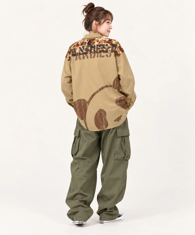 PANDIESTA(パンディエスタ) |SB PANDIESTA カモフラパンダ ミリタリー シャツ ジャケット(536209 MENS/WOMENS）