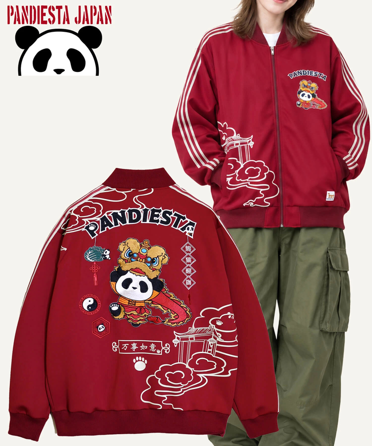 PANDIESTA(パンディエスタ) |SB PANDIESTA オリエンタル獅子 パンダ ライン ジャージ ブルゾン(536206 MENS/WOMENS）