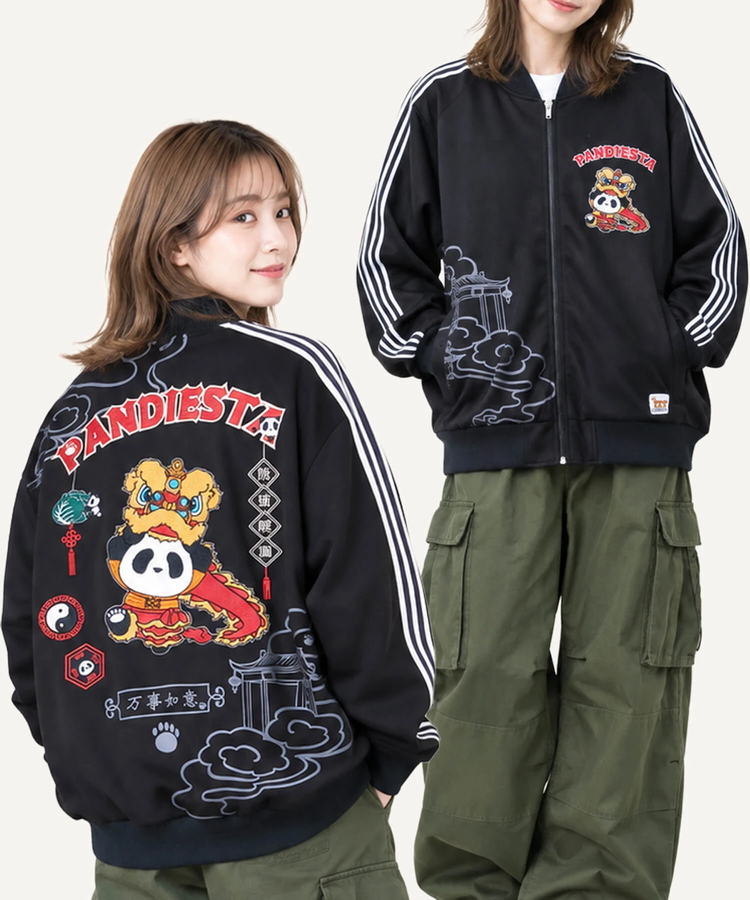 PANDIESTA(パンディエスタ) |SB PANDIESTA オリエンタル獅子 パンダ ライン ジャージ ブルゾン(536206 MENS/WOMENS）