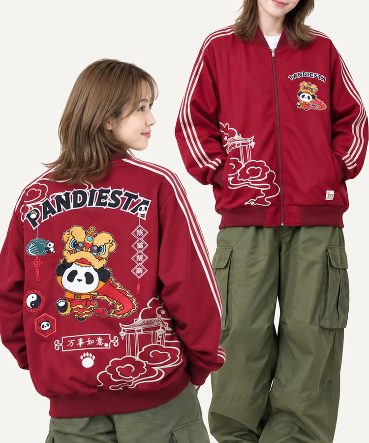 PANDIESTA(パンディエスタ) |SB PANDIESTA オリエンタル獅子 パンダ ライン ジャージ ブルゾン(536206 MENS/WOMENS）