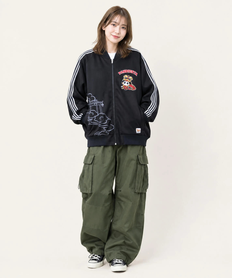 PANDIESTA(パンディエスタ) |SB PANDIESTA オリエンタル獅子 パンダ ライン ジャージ ブルゾン(536206 MENS/WOMENS）