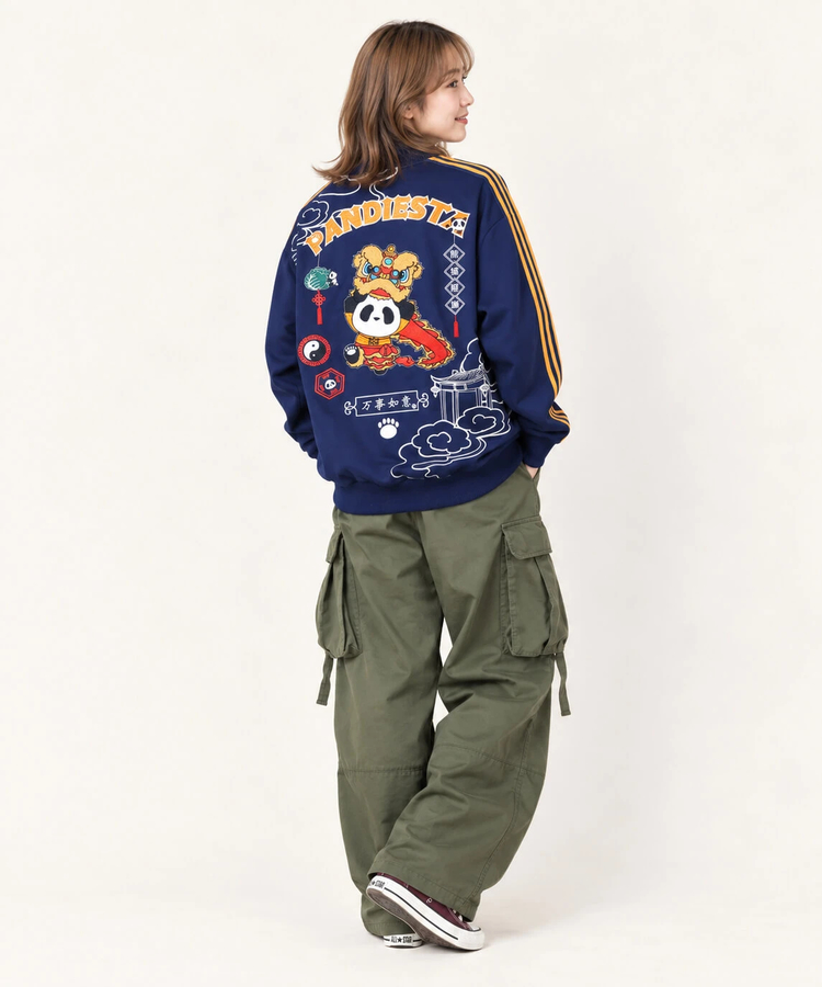 PANDIESTA(パンディエスタ) |SB PANDIESTA オリエンタル獅子 パンダ ライン ジャージ ブルゾン(536206 MENS/WOMENS）