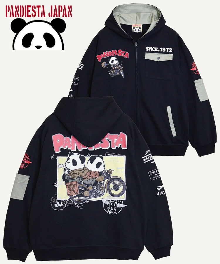 PANDIESTA(パンディエスタ) |SB PANDIESTA タンデムライド パンダ フルジップパーカー(536600 MENS/WOMENS）