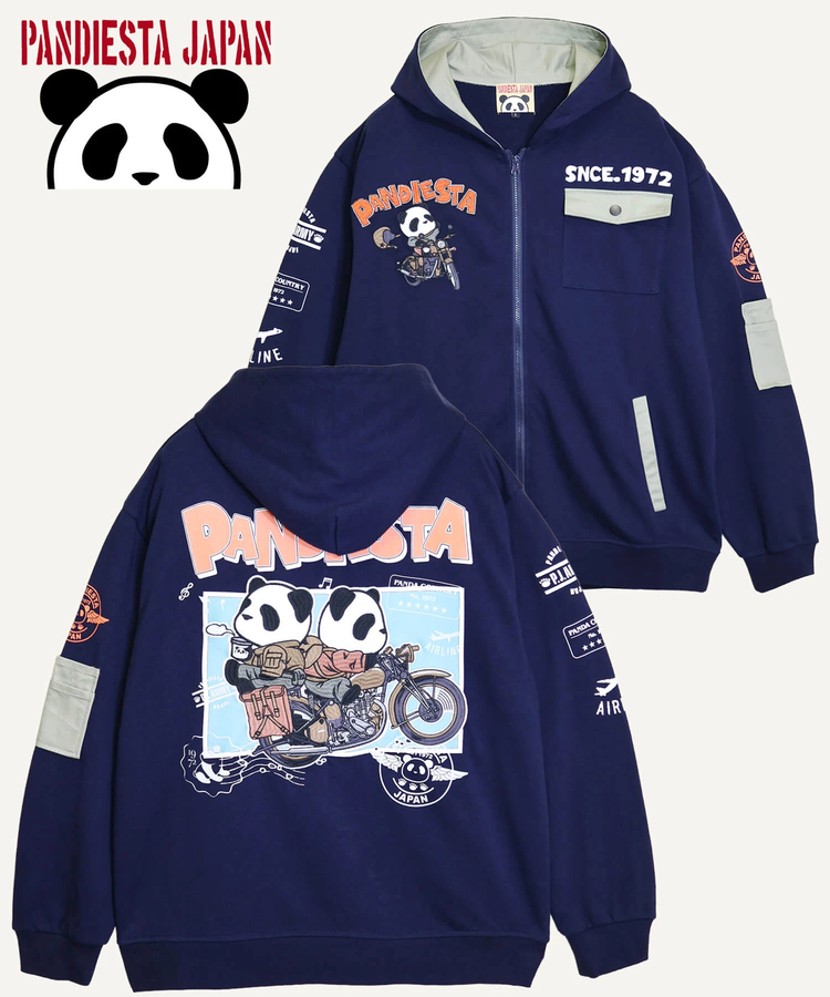 PANDIESTA(パンディエスタ) |SB PANDIESTA タンデムライド パンダ フルジップパーカー(536600 MENS/WOMENS）