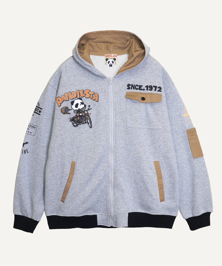 PANDIESTA(パンディエスタ) |SB PANDIESTA タンデムライド パンダ フルジップパーカー(536600 MENS/WOMENS）