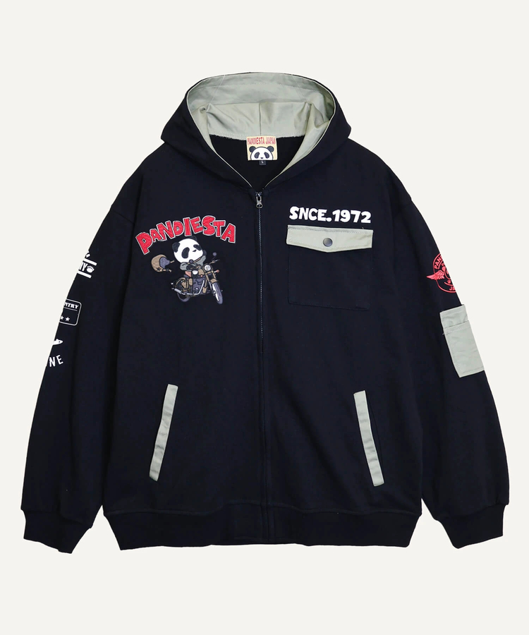 PANDIESTA(パンディエスタ) |SB PANDIESTA タンデムライド パンダ フルジップパーカー(536600 MENS/WOMENS）