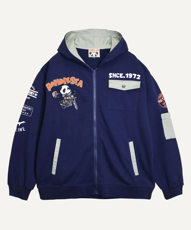 PANDIESTA(パンディエスタ) |SB PANDIESTA タンデムライド パンダ フルジップパーカー(536600 MENS/WOMENS）