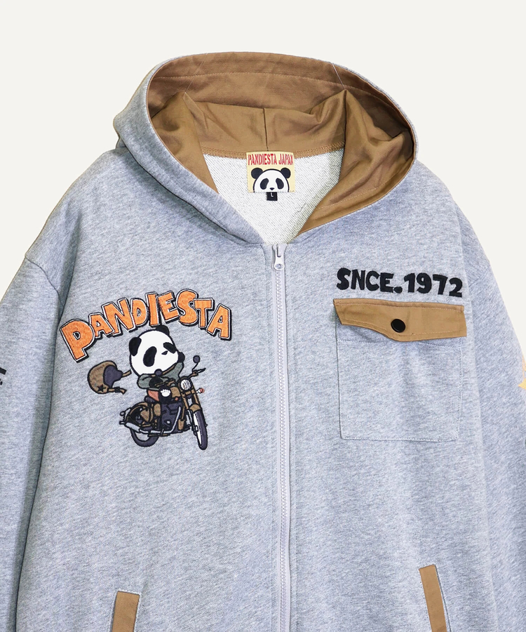 PANDIESTA(パンディエスタ) |SB PANDIESTA タンデムライド パンダ フルジップパーカー(536600 MENS/WOMENS）