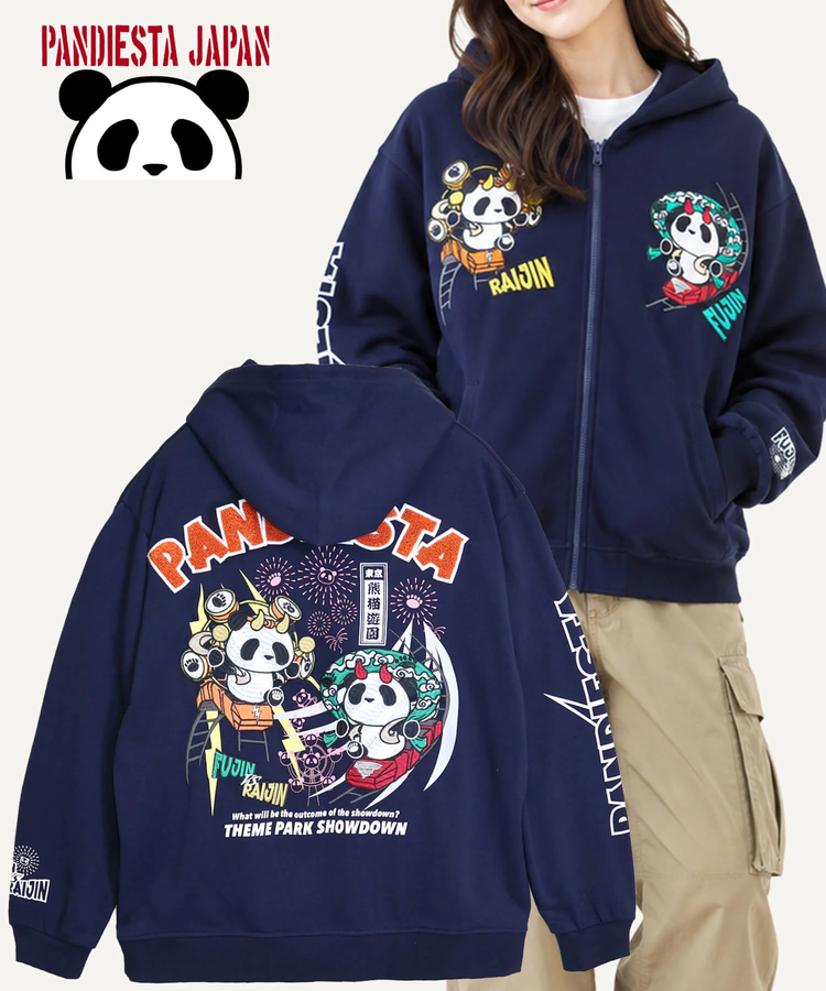 PANDIESTA(パンディエスタ) |SB PANDIESTA 熊猫風雷神 コースター フルジップパーカー(536602 MENS/WOMENS）