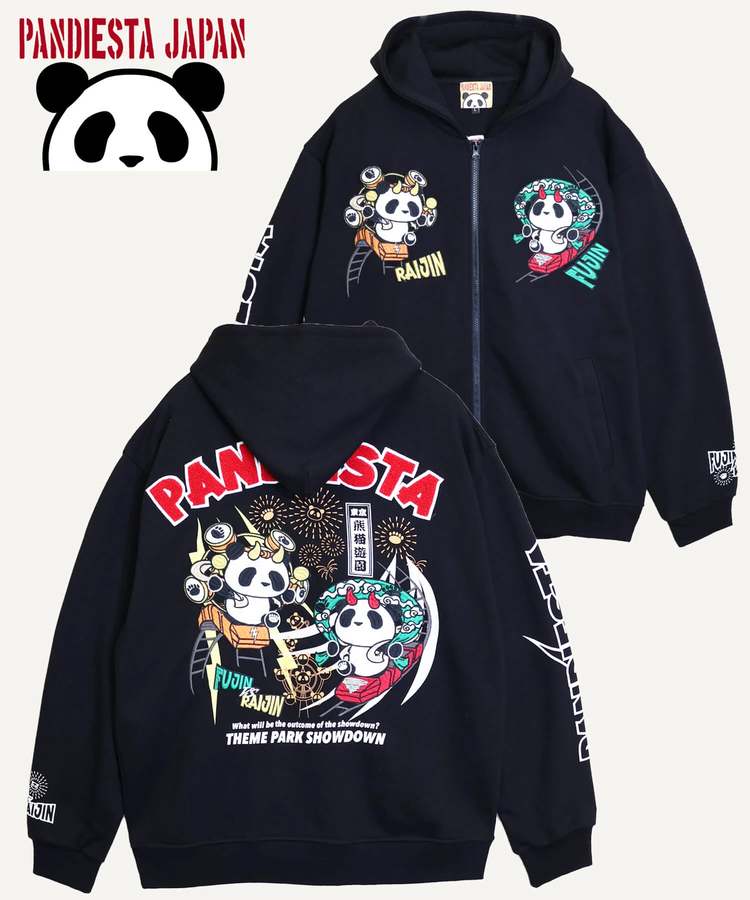 PANDIESTA(パンディエスタ) |SB PANDIESTA 熊猫風雷神 コースター フルジップパーカー(536602 MENS/WOMENS）