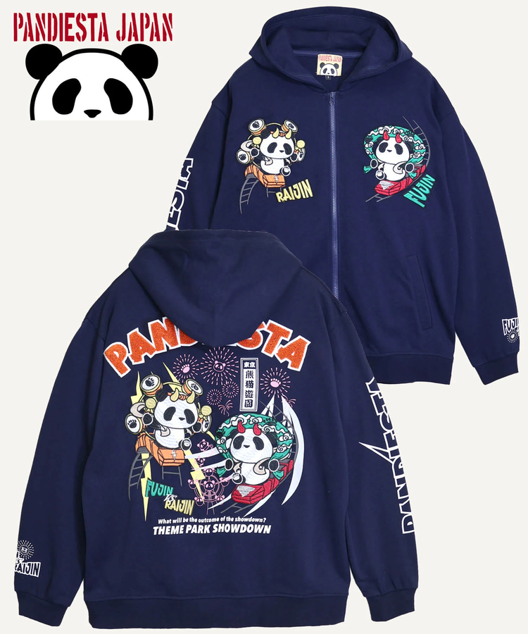 PANDIESTA(パンディエスタ) |SB PANDIESTA 熊猫風雷神 コースター フルジップパーカー(536602 MENS/WOMENS）