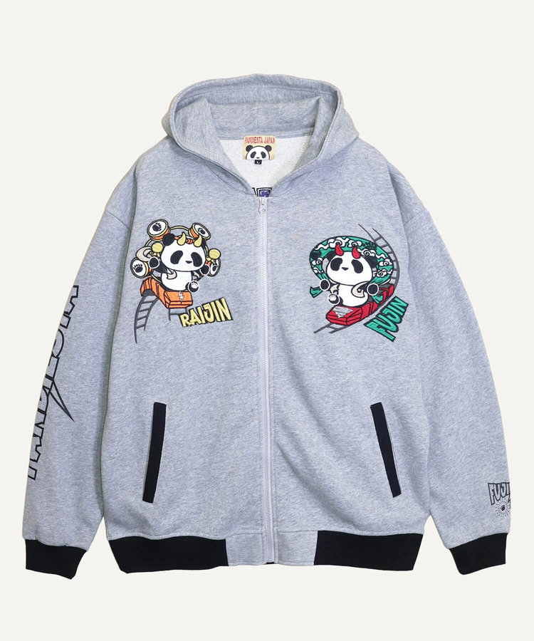 PANDIESTA(パンディエスタ) |SB PANDIESTA 熊猫風雷神 コースター フルジップパーカー(536602 MENS/WOMENS）
