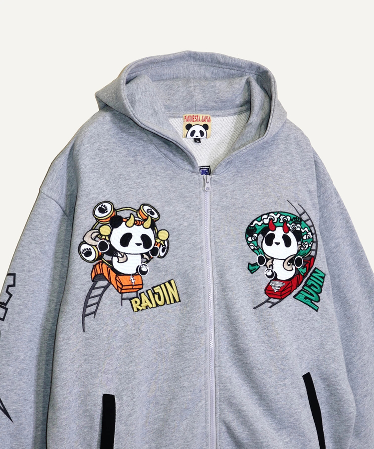 PANDIESTA(パンディエスタ) |SB PANDIESTA 熊猫風雷神 コースター フルジップパーカー(536602 MENS/WOMENS）