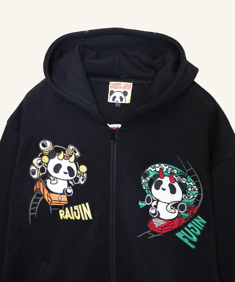 PANDIESTA(パンディエスタ) |SB PANDIESTA 熊猫風雷神 コースター フルジップパーカー(536602 MENS/WOMENS）