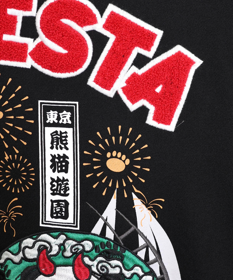 PANDIESTA(パンディエスタ) |SB PANDIESTA 熊猫風雷神 コースター フルジップパーカー(536602 MENS/WOMENS）