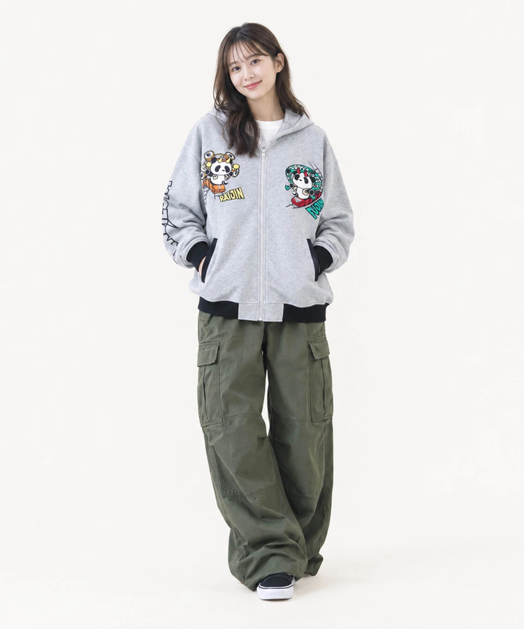 PANDIESTA(パンディエスタ) |SB PANDIESTA 熊猫風雷神 コースター フルジップパーカー(536602 MENS/WOMENS）