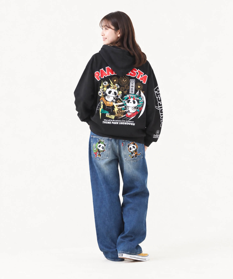 PANDIESTA(パンディエスタ) |SB PANDIESTA 熊猫風雷神 コースター フルジップパーカー(536602 MENS/WOMENS）