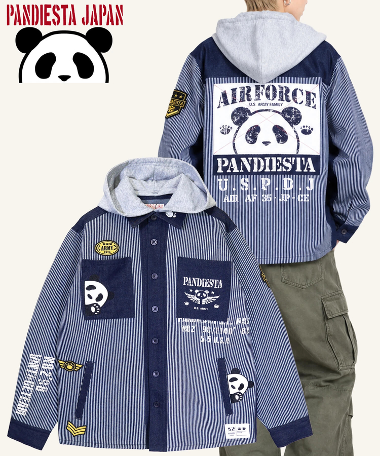 PANDIESTA(パンディエスタ) |SB PANDIESTA デニム 切替 ミリタリー パーカー ジャケット(536950 MENS/WOMENS）