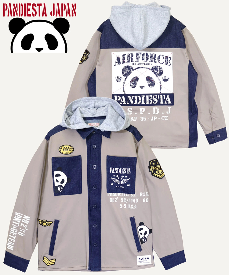 PANDIESTA(パンディエスタ) |SB PANDIESTA デニム 切替 ミリタリー パーカー ジャケット(536950 MENS/WOMENS）