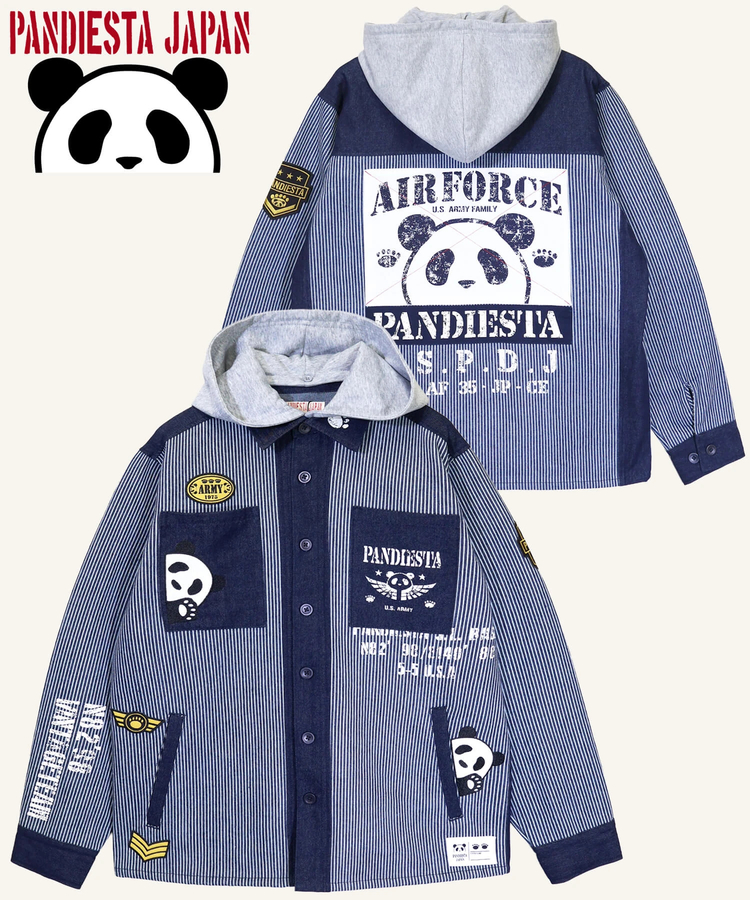 PANDIESTA(パンディエスタ) |SB PANDIESTA デニム 切替 ミリタリー パーカー ジャケット(536950 MENS/WOMENS）