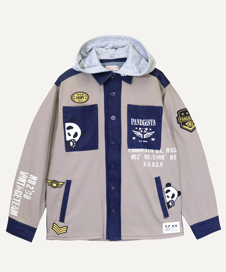 PANDIESTA(パンディエスタ) |SB PANDIESTA デニム 切替 ミリタリー パーカー ジャケット(536950 MENS/WOMENS）