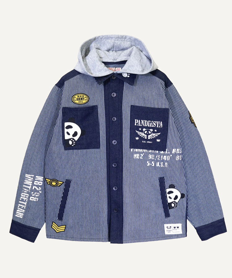 PANDIESTA(パンディエスタ) |SB PANDIESTA デニム 切替 ミリタリー パーカー ジャケット(536950 MENS/WOMENS）