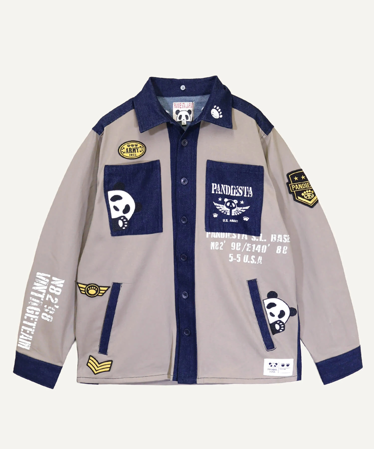 PANDIESTA(パンディエスタ) |SB PANDIESTA デニム 切替 ミリタリー パーカー ジャケット(536950 MENS/WOMENS）