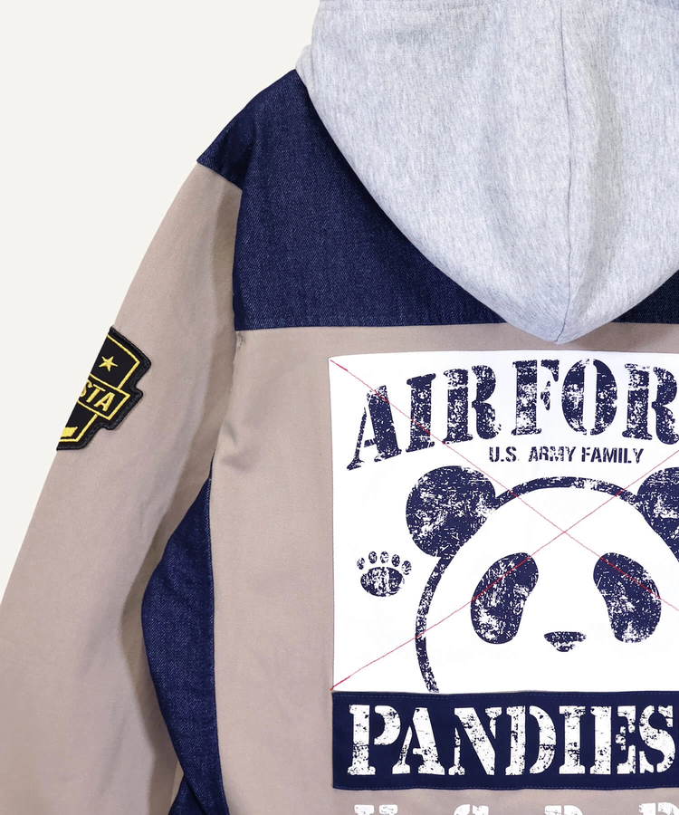 PANDIESTA(パンディエスタ) |SB PANDIESTA デニム 切替 ミリタリー パーカー ジャケット(536950 MENS/WOMENS）