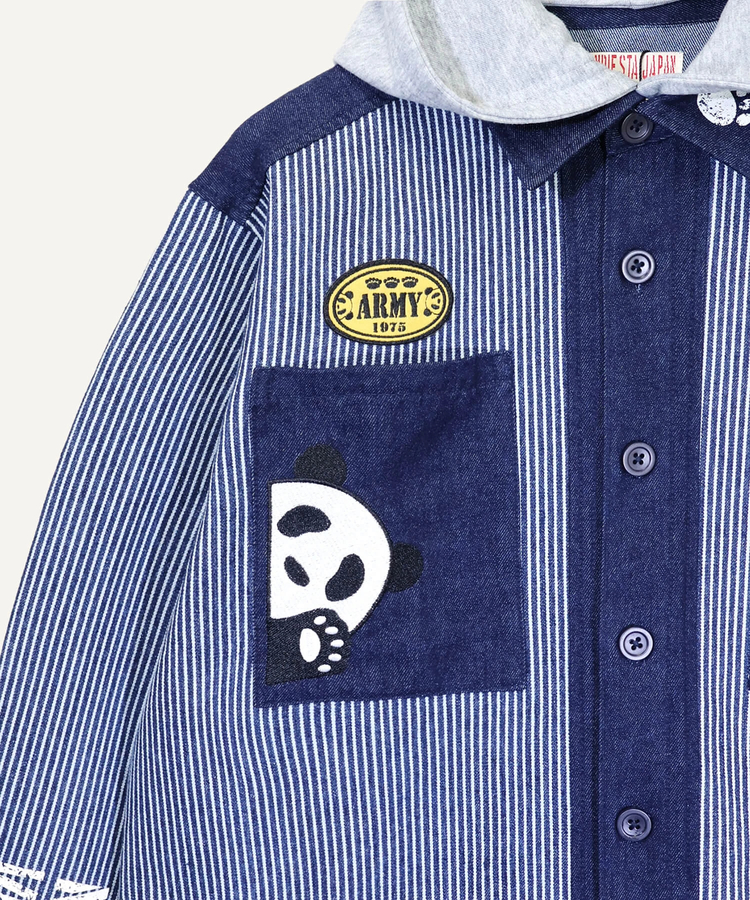 PANDIESTA(パンディエスタ) |SB PANDIESTA デニム 切替 ミリタリー パーカー ジャケット(536950 MENS/WOMENS）