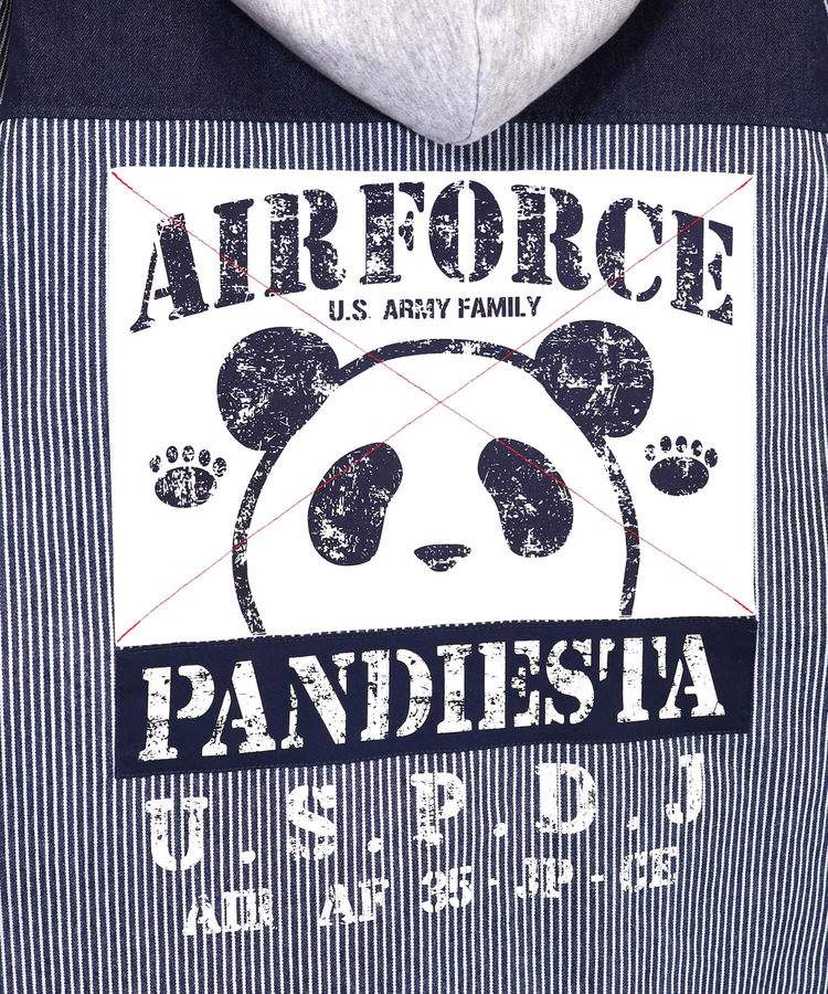 PANDIESTA(パンディエスタ) |SB PANDIESTA デニム 切替 ミリタリー パーカー ジャケット(536950 MENS/WOMENS）