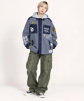 PANDIESTA(パンディエスタ) |SB PANDIESTA デニム 切替 ミリタリー パーカー ジャケット(536950 MENS/WOMENS）