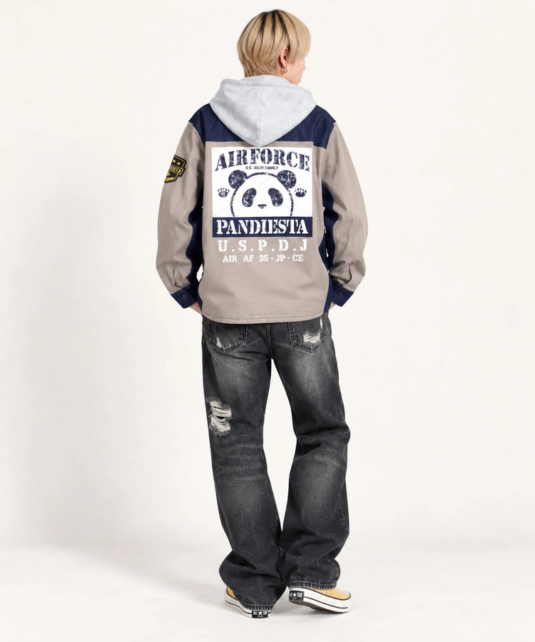 PANDIESTA(パンディエスタ) |SB PANDIESTA デニム 切替 ミリタリー パーカー ジャケット(536950 MENS/WOMENS）