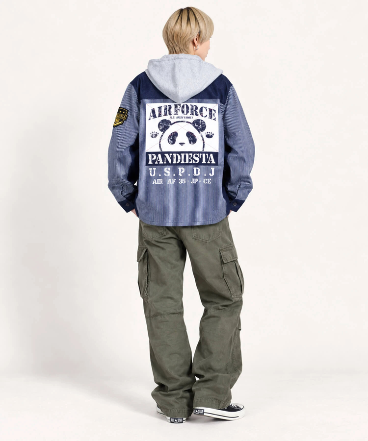 PANDIESTA(パンディエスタ) |SB PANDIESTA デニム 切替 ミリタリー パーカー ジャケット(536950 MENS/WOMENS）