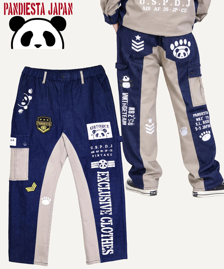 PANDIESTA(パンディエスタ) |SB PANDIESTA デニム 切替 ミリタリー イージーパンツ(536951 MENS/WOMENS）