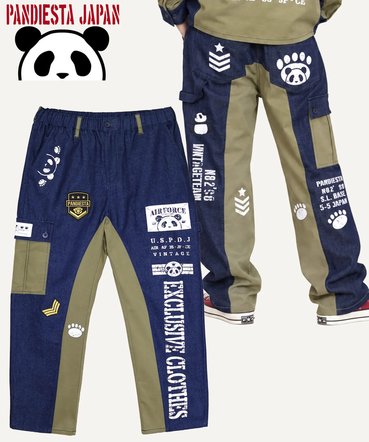 PANDIESTA(パンディエスタ) |SB PANDIESTA デニム 切替 ミリタリー イージーパンツ(536951 MENS/WOMENS）