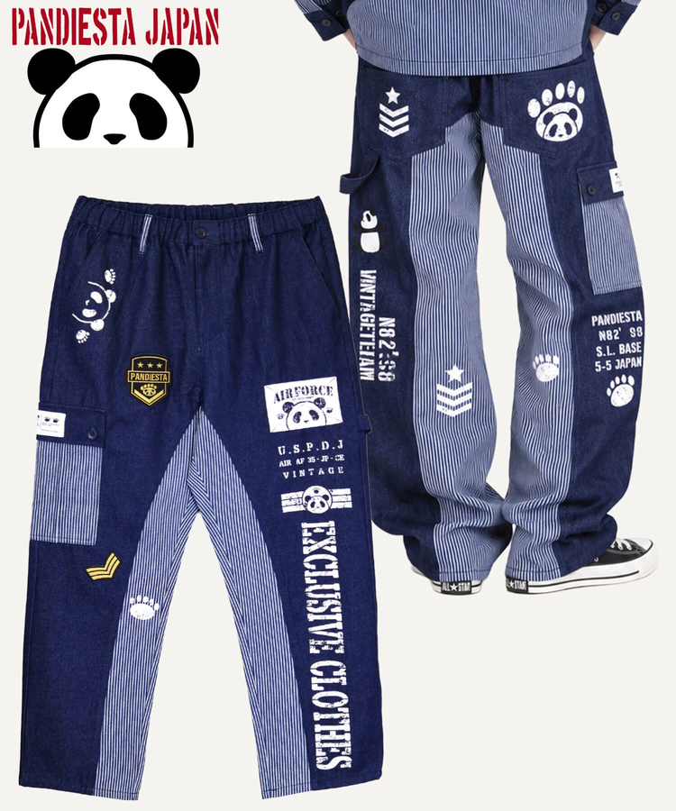 PANDIESTA(パンディエスタ) |SB PANDIESTA デニム 切替 ミリタリー イージーパンツ(536951 MENS/WOMENS）