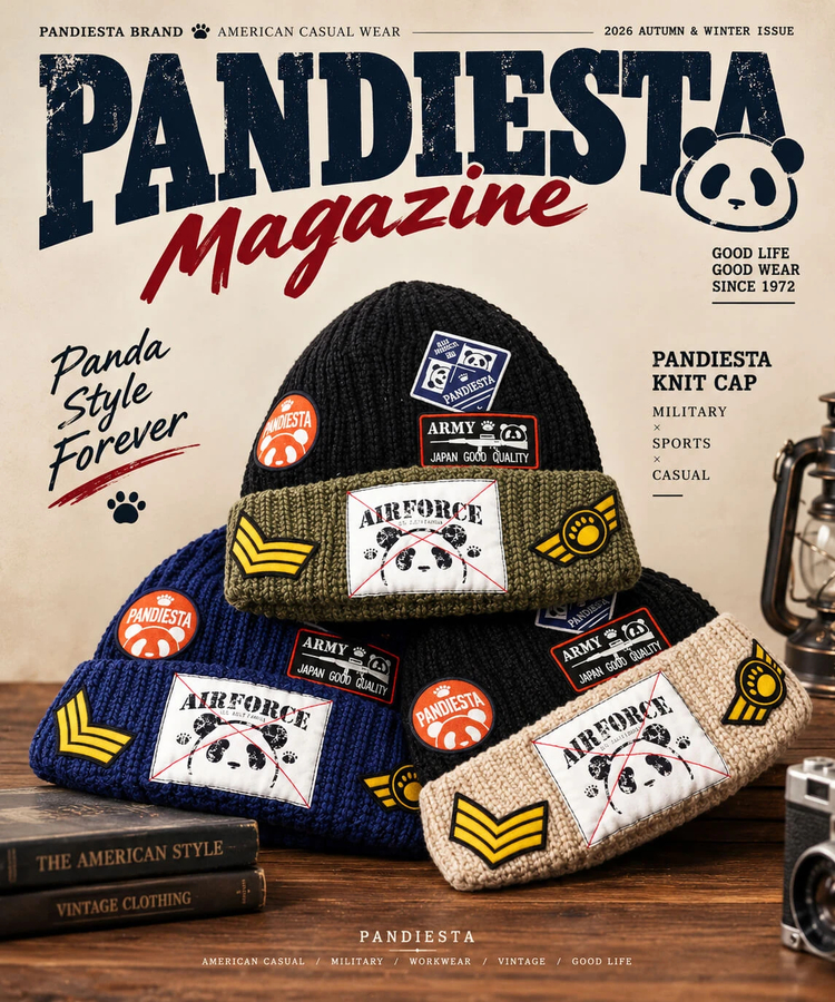PANDIESTA(パンディエスタ) |SB PANDIESTA 配色切替 ミリタリー 刺繍 ニットキャップ(536953 MENS/WOMENS）