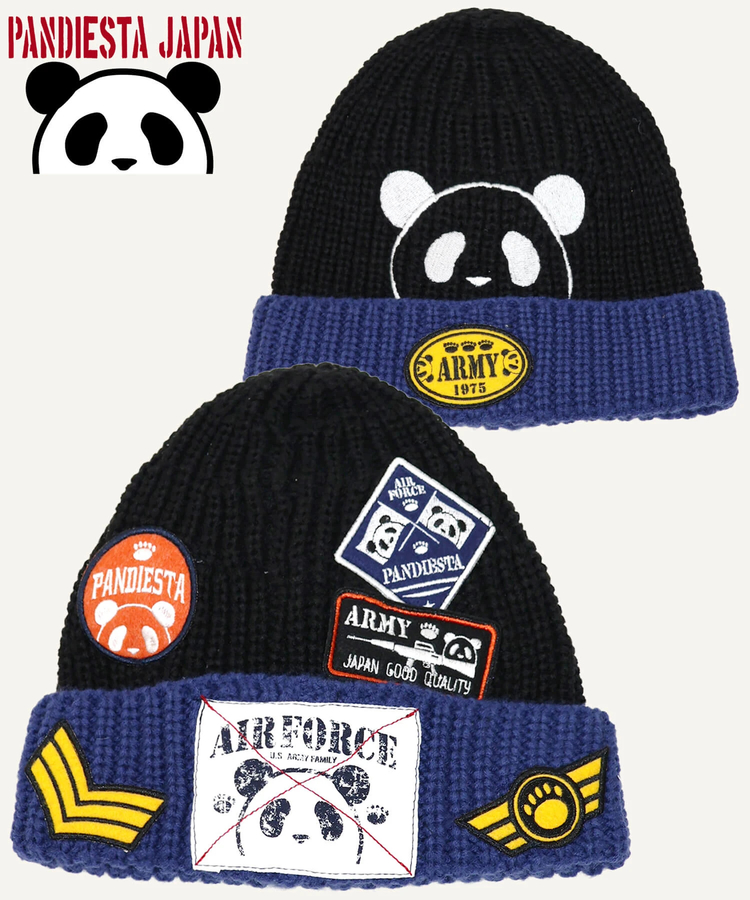 PANDIESTA(パンディエスタ) |SB PANDIESTA 配色切替 ミリタリー 刺繍 ニットキャップ(536953 MENS/WOMENS）