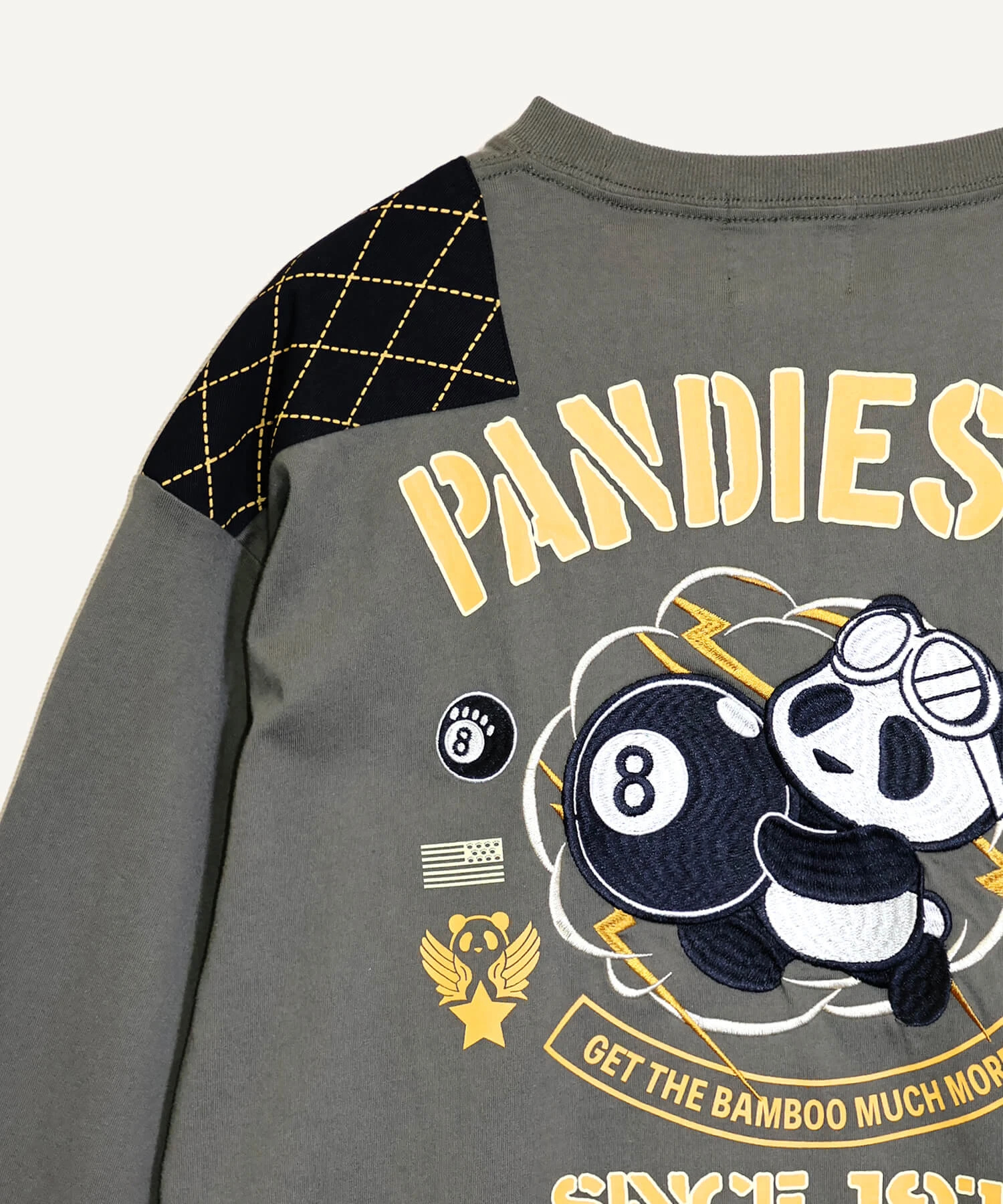 SB PANDIESTA エイトボール パンダ ミリタリー L/STee(536955 MENS